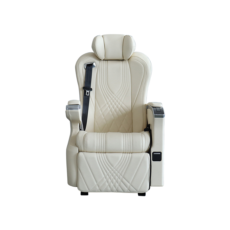 White Leather Van Seat