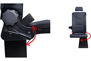 Folding Swivel Ambulance Seat