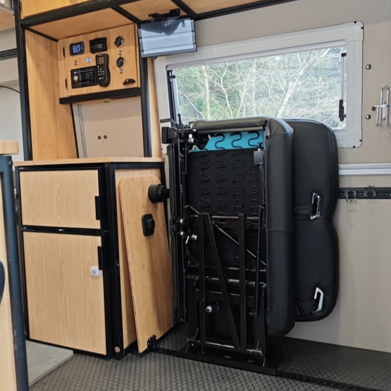The evolution of the folding van seat