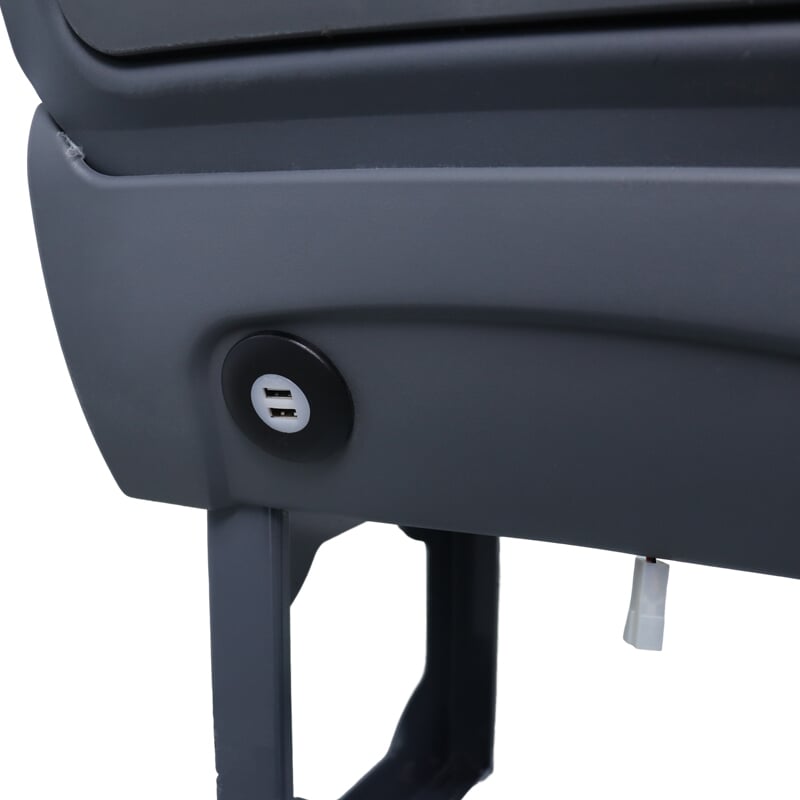 luxury minivan seat with USB charging port