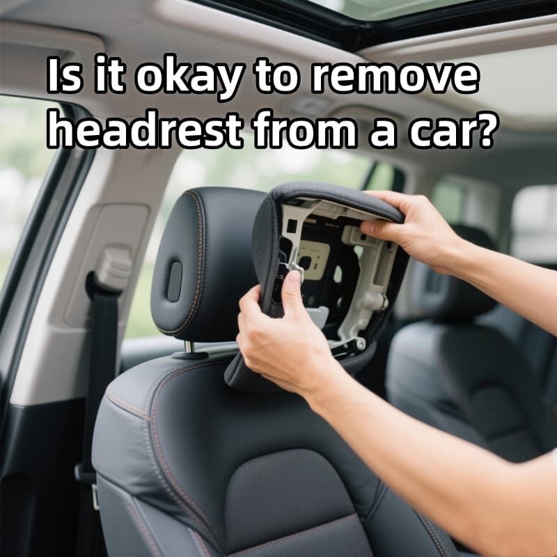 Is it okay to remove headrest from a car?