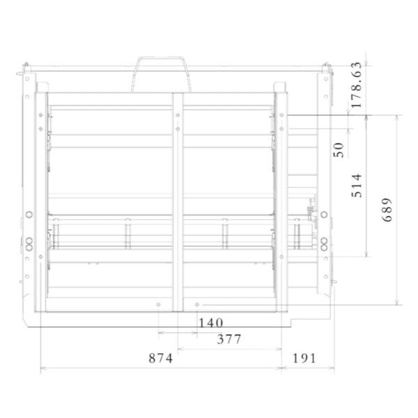 RIB Seat Bed Installation Hole Size
